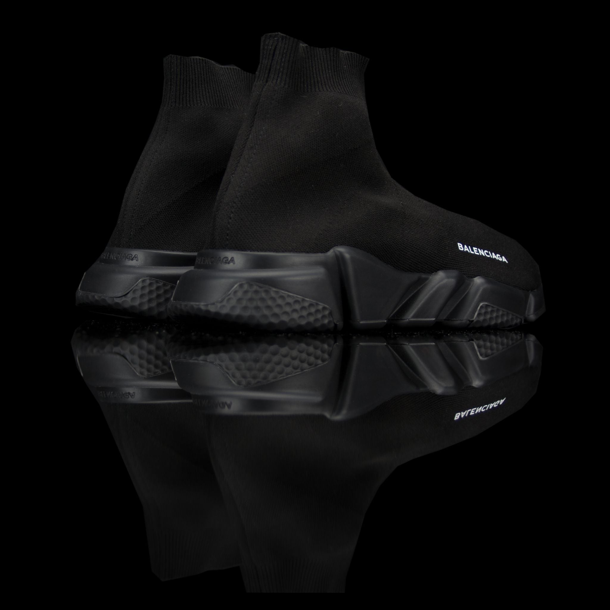 Balenciaga-Speed Knit-Product Code: 485625 W05G0 1000 Colour: Noir - Black Black Limited Stock Material: Textile Sock, Rubber Sole-fabriqe.com