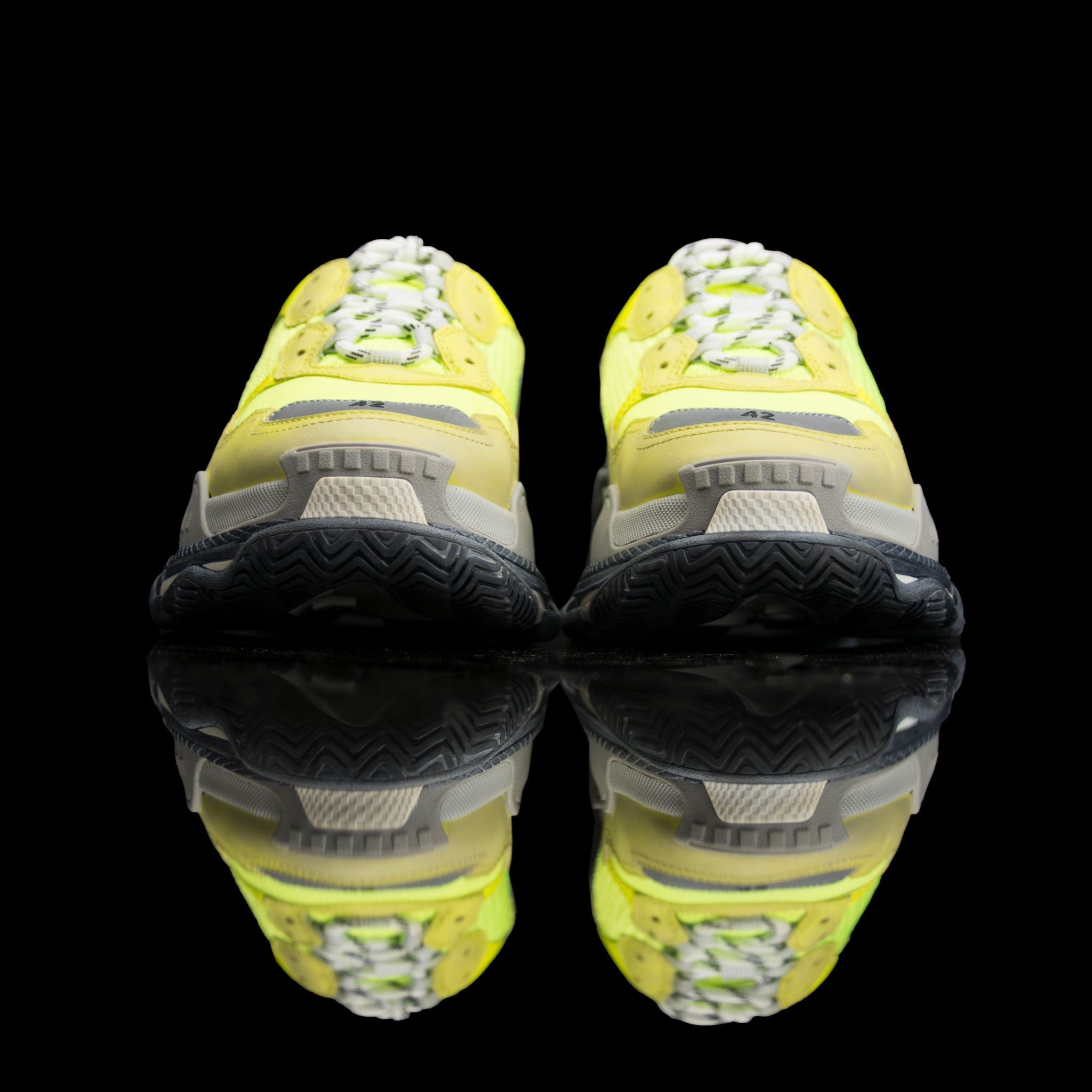 Balenciaga-Triple S-Product Code: 512176 W0901 1000 Colour: Yellow Limited Stock Material: Nubuck, Mesh, Rubber Sole-fabriqe.com