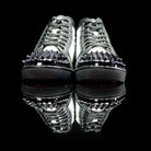 Christian Louboutin-Louis Flat High Spiked Toe-Product Code: 1150410 Colour: White, Black 2014 Release, Discontinued Material: Leather, Patent, Crystal Spikes-fabriqe.com