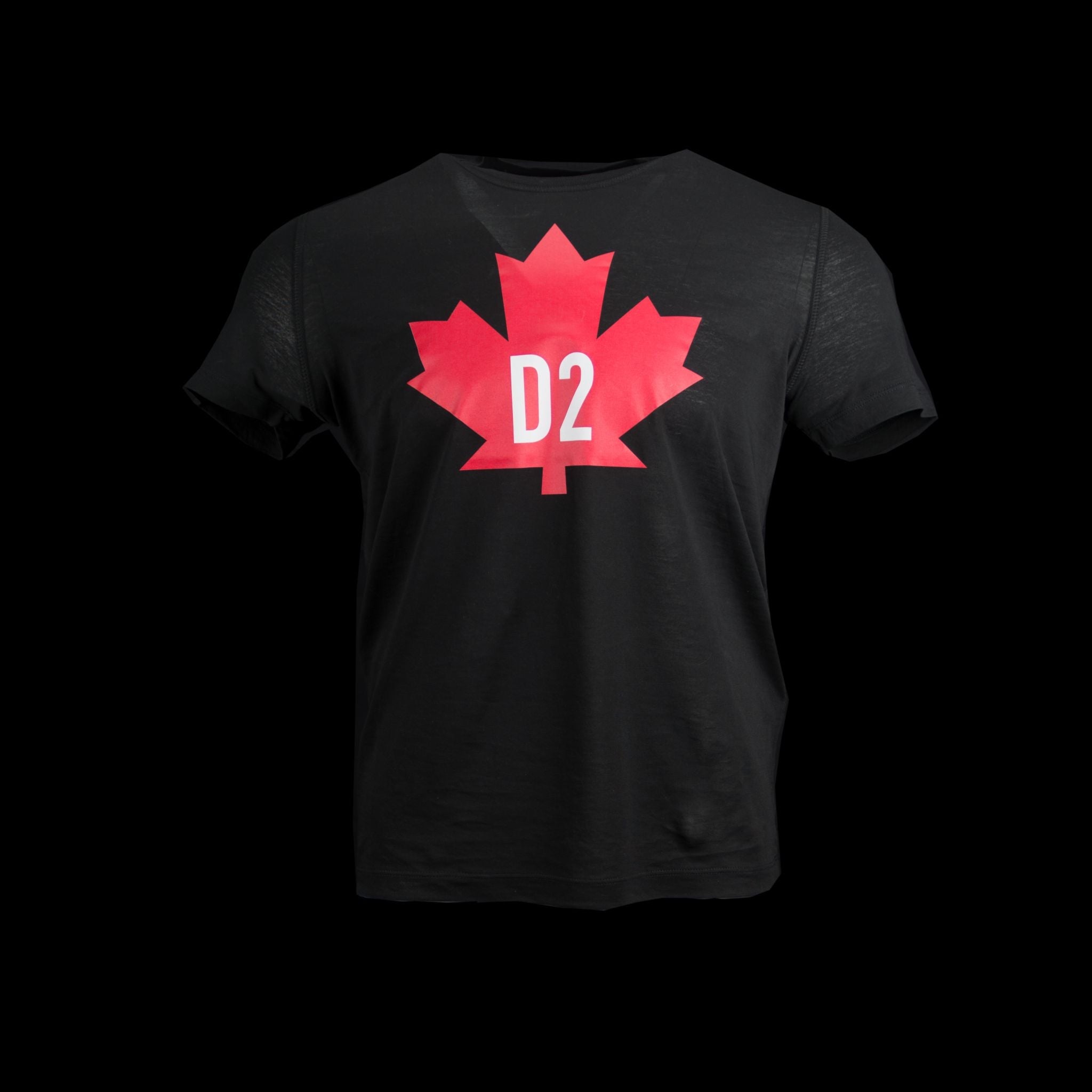 Mens Dsquared Large Maple Leaf Logo Print T-shirt – Fabriqe