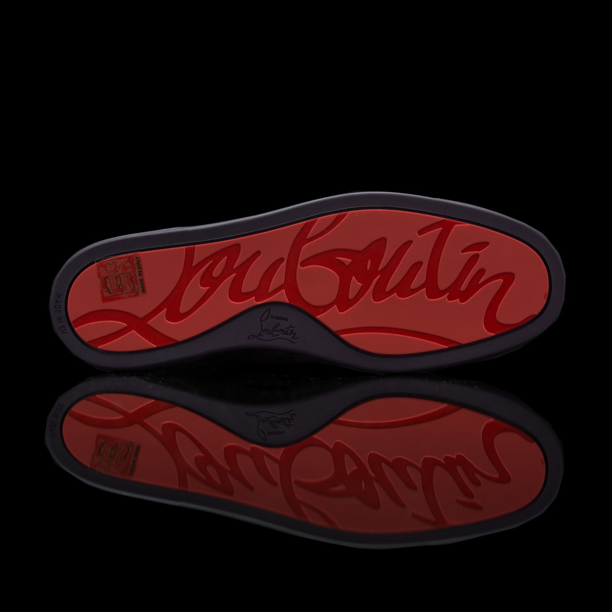 Christian Louboutin-Louis Flat High-Product Code: 3161213 Colour: Merlot Discontinued Material: Suede/Velour-fabriqe.com