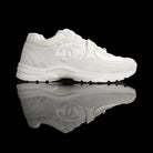 Chanel-CC Sneakers-Pre Order Duration (3-5 Working Days) CC Logo on side White Reflective 3m pipping and Back White Release: 2019 Limited Release Suede Nylon 3m-fabriqe.com