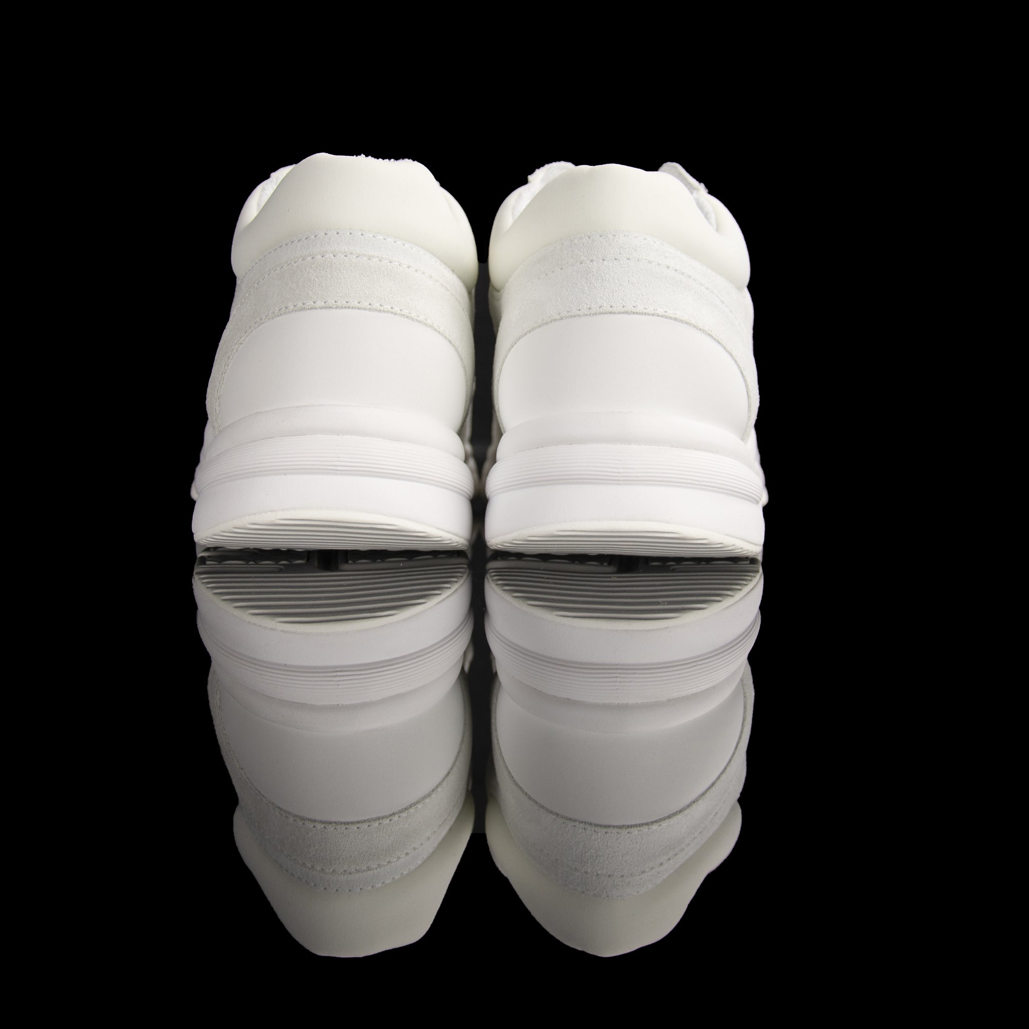 Chanel-CC Sneakers-Pre Order Duration (3-5 Working Days) CC Logo on side White Reflective 3m pipping and Back White Release: 2019 Limited Release Suede Nylon 3m-fabriqe.com