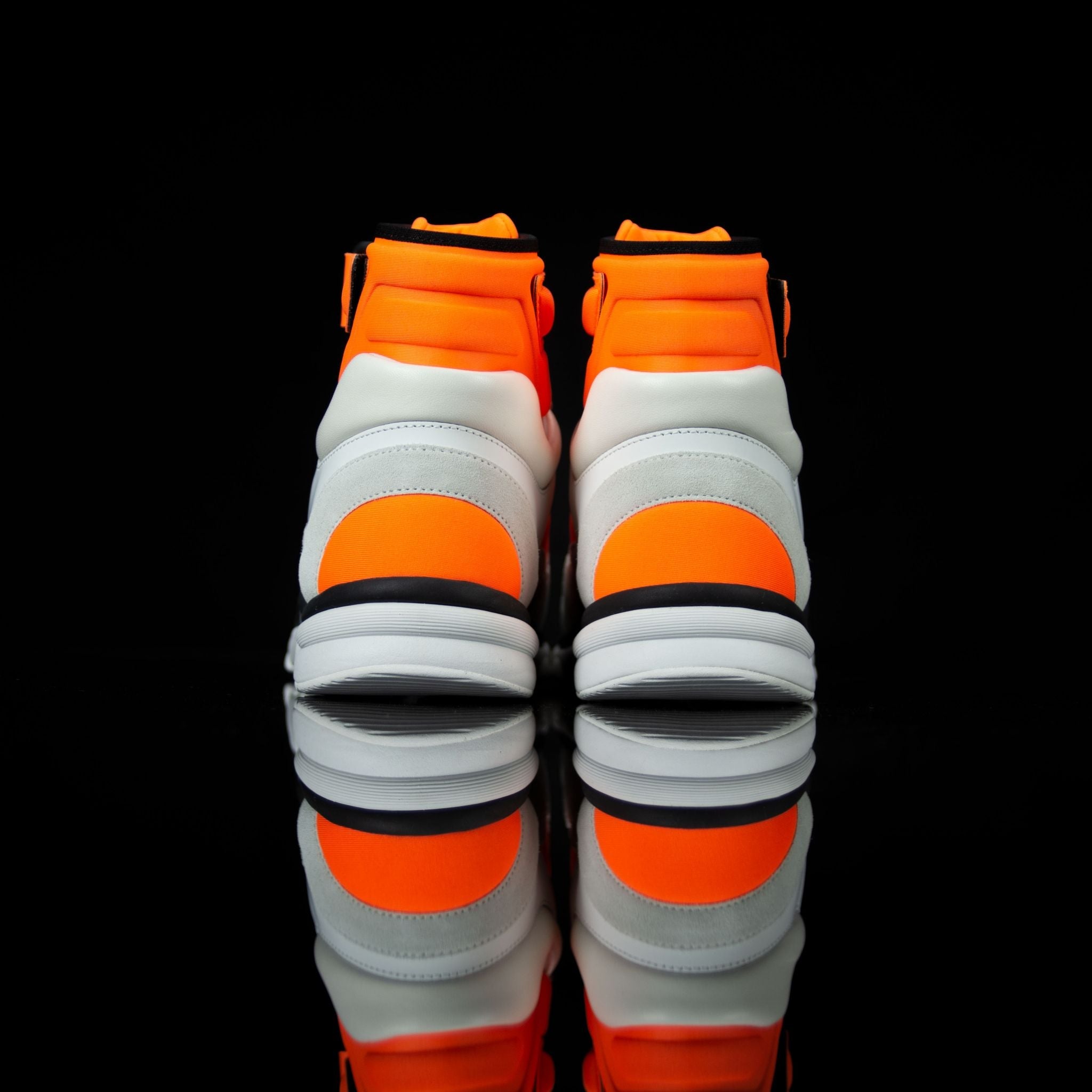 Chanel-CC Sneakers-Pre Order Duration (3-5 Working Days) This item is classed as Women's CC Logo on side G33728 Y52847 K0727 Orange, Grey, White, Black Released 04.2018 Limited Release Lambskin & Suede Calfskin Women's Chanel High top Sneakers Velcro CC i