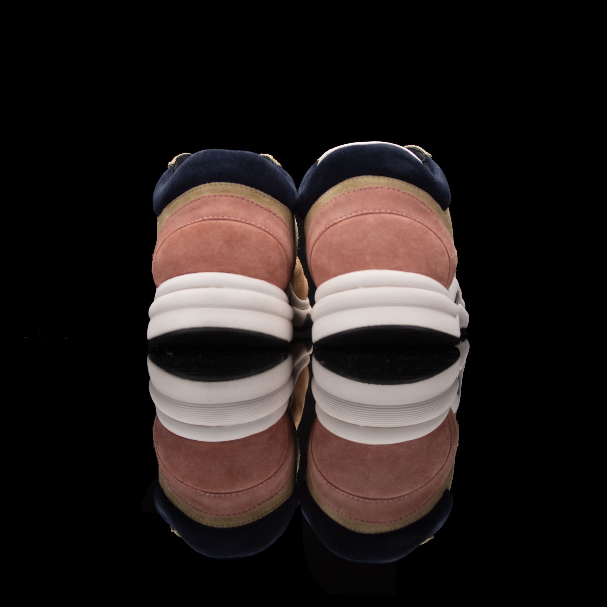 Chanel-CC Sneakers-Pre Order Duration (3-5 Working Days) CC Logo on side Cream, Pink, Navy Suede, Rubber Sole 2018 Release Limited Stock Womens Chanel CC Sneakers Suede is pre-order exclusive. Crafted in pink, cream and navy colour suede fabric. These sne