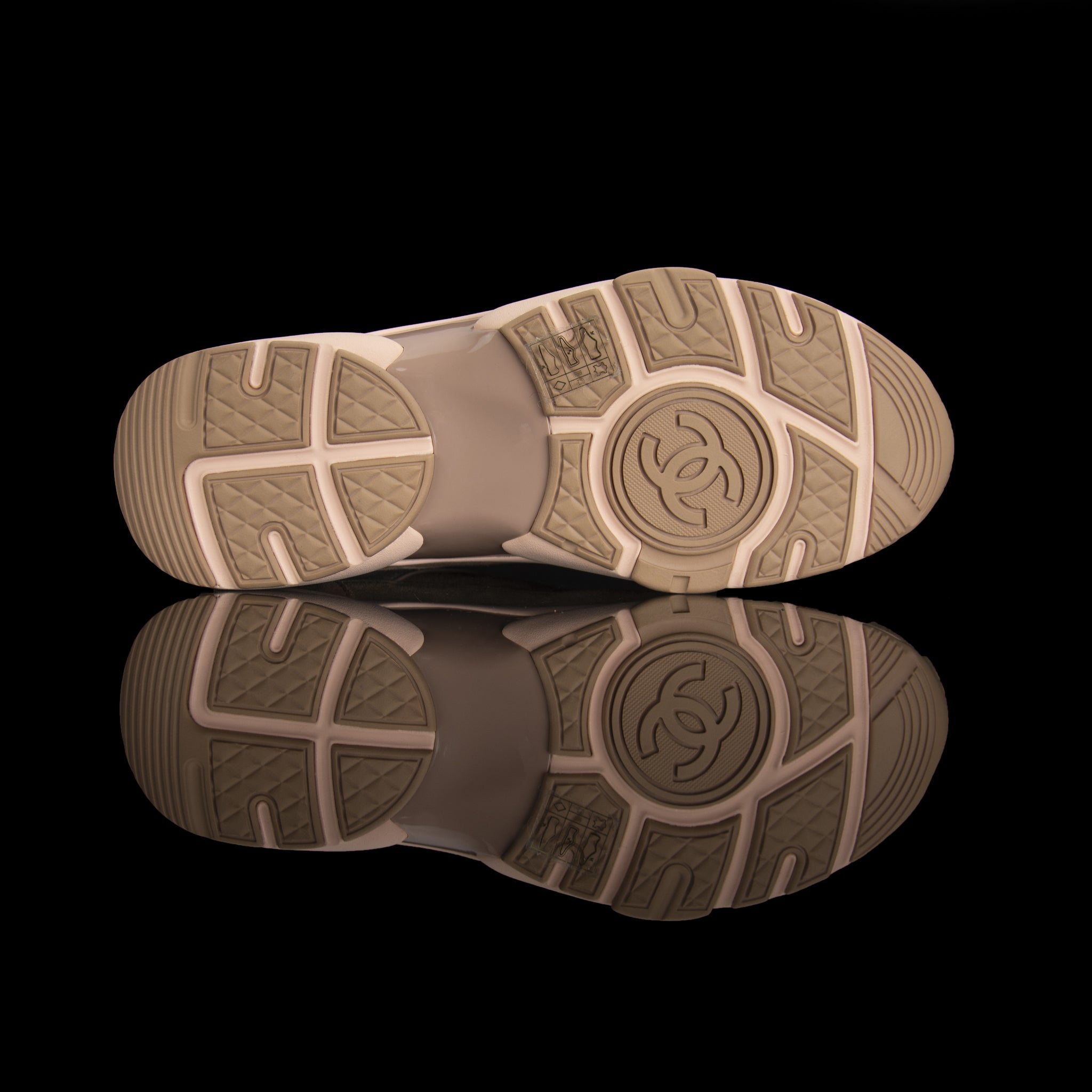 Chanel-CC Sneakers-Pre Order Duration (3-5 Working Days) This item is classed as Women’s CC Logo on side Beige, Pink, Release: 2019 Limited Release Lambskin Suede-fabriqe.com