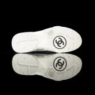Chanel-CC Sneakers-Pre Order Duration (3-5 Working Days) CC Logo on side Grey Reflective 3m pipping and back Grey Green Release: 2019 Limited Release Suede Nylon 3m-fabriqe.com