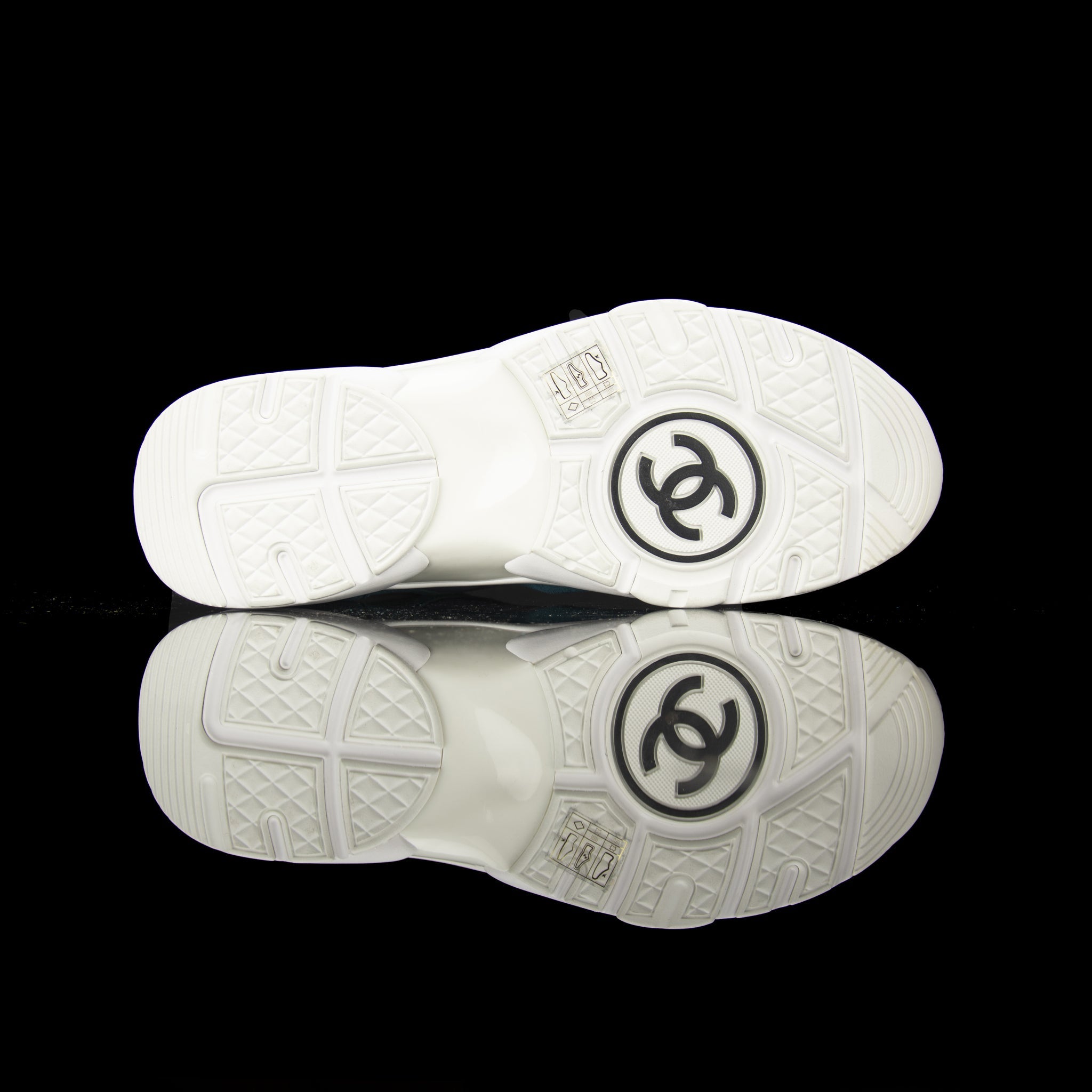 Chanel-CC Sneakers-Pre Order Duration (3-5 Working Days) CC Logo on side Grey Reflective 3m pipping and back Grey Green Release: 2019 Limited Release Suede Nylon 3m-fabriqe.com