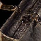 Christian Dior-Hand Bag-Python Skin Gold Brown, Gold Large Exclusive Release Length: 32 cm Width: 9 cm Height: 25 cm Handle Drop: 10 cm Interior Material: Leather Shoulder Strap: 45 cm Hardware: Gold Tone Release Date: 2013 Italy-fabriqe.com