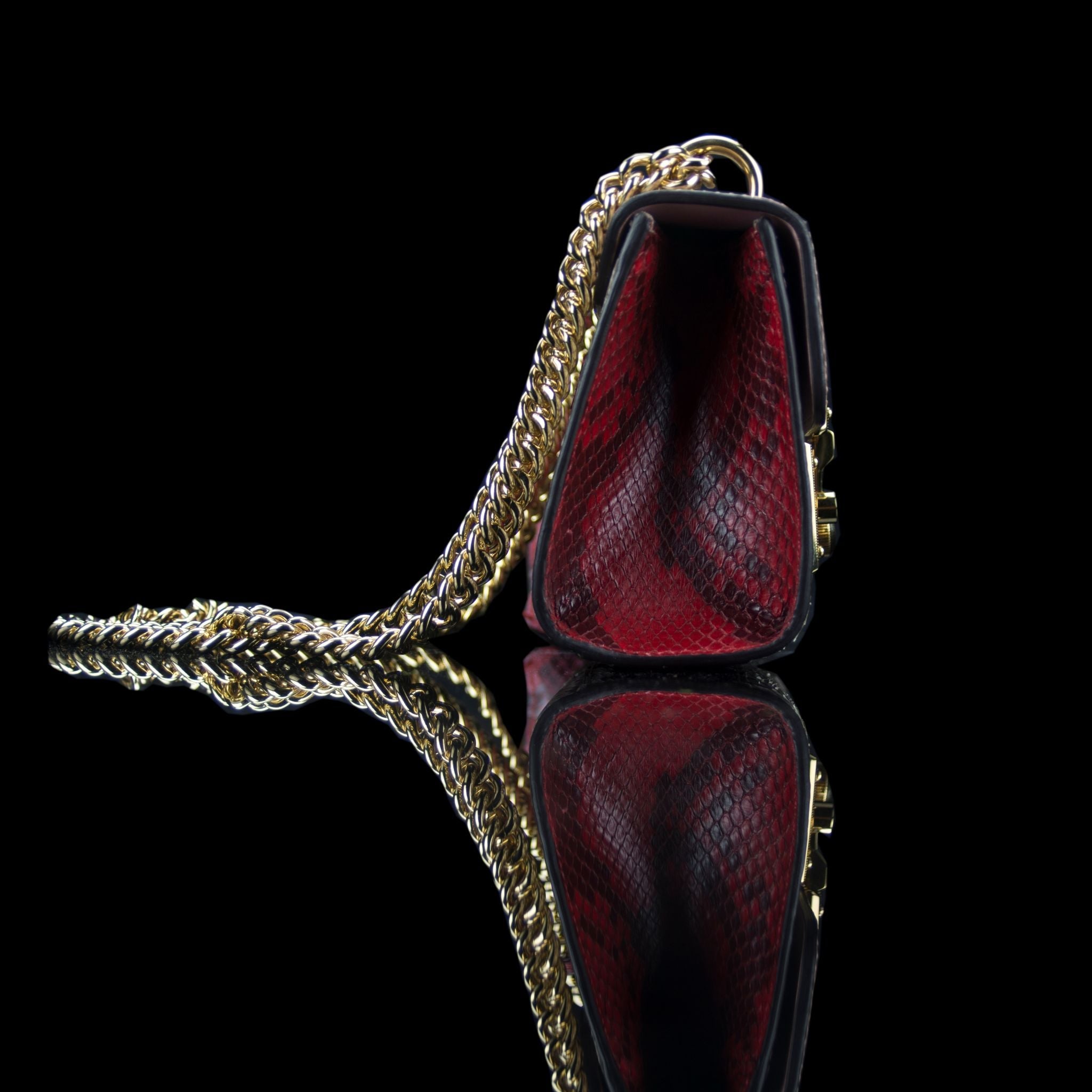 Gucci-Padlock Small Gucci Python Shoulder Bag-fabriqe.com