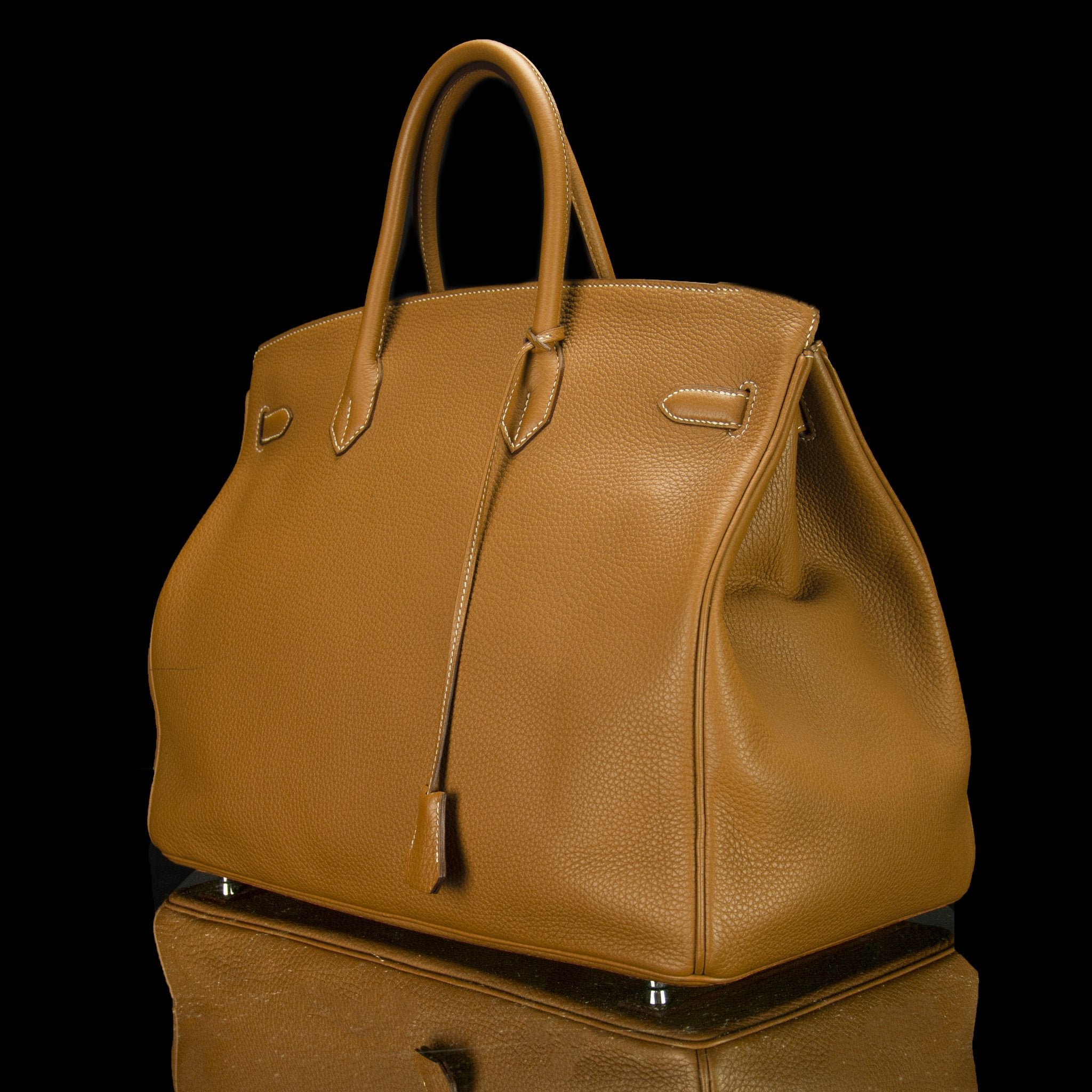 Hermes-Birkin 40-BROWN SILVER-Designer Style: ID Square Size: 40 Hardware: Silver Release Date: 2017 Colour: Brown Made in France Material: Grained Leather 100%, Silver-fabriqe.com