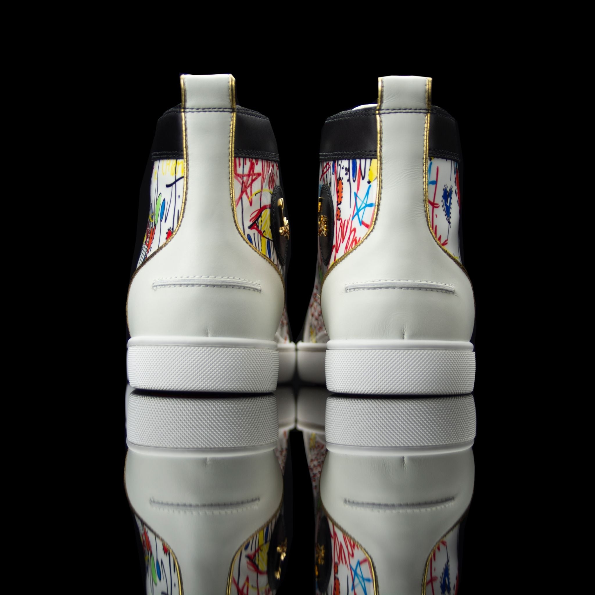 Christian Louboutin-Louis Flat High-Product Code: 1180212 Colour: White/Multi Release Date: 2017 Material: Patent Leather, Suede, Rubber Sole-fabriqe.com