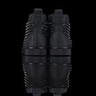 Christian Louboutin-Louis Flat High Spikes-Product Code: 1170699 Colour: Black 2017 Release, Discontinued Material: Canvas, Metal Spikes, Rubber Sole Mens Christian Louboutin Louis Flat Moire Patent Spikes constructed in Black Moire feature sleek looking