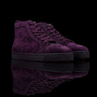 Christian Louboutin-Louis Flat High-Product Code: 3161213 Colour: Merlot Discontinued Material: Suede/Velour-fabriqe.com