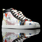 Christian Louboutin-Louis Flat High-Product Code: 1180212 Colour: White/Multi Release Date: 2017 Material: Patent Leather, Suede, Rubber Sole-fabriqe.com