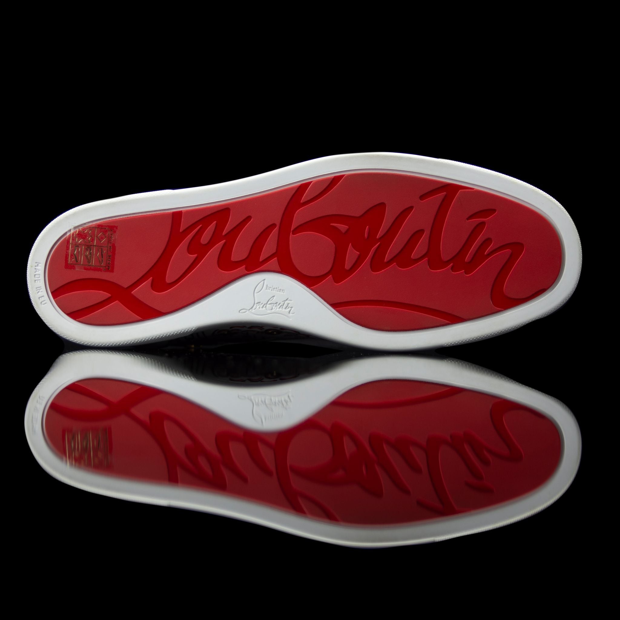 Christian Louboutin-Louis Flat High-Product Code: 1180212 Colour: White/Multi Release Date: 2017 Material: Patent Leather, Suede, Rubber Sole-fabriqe.com