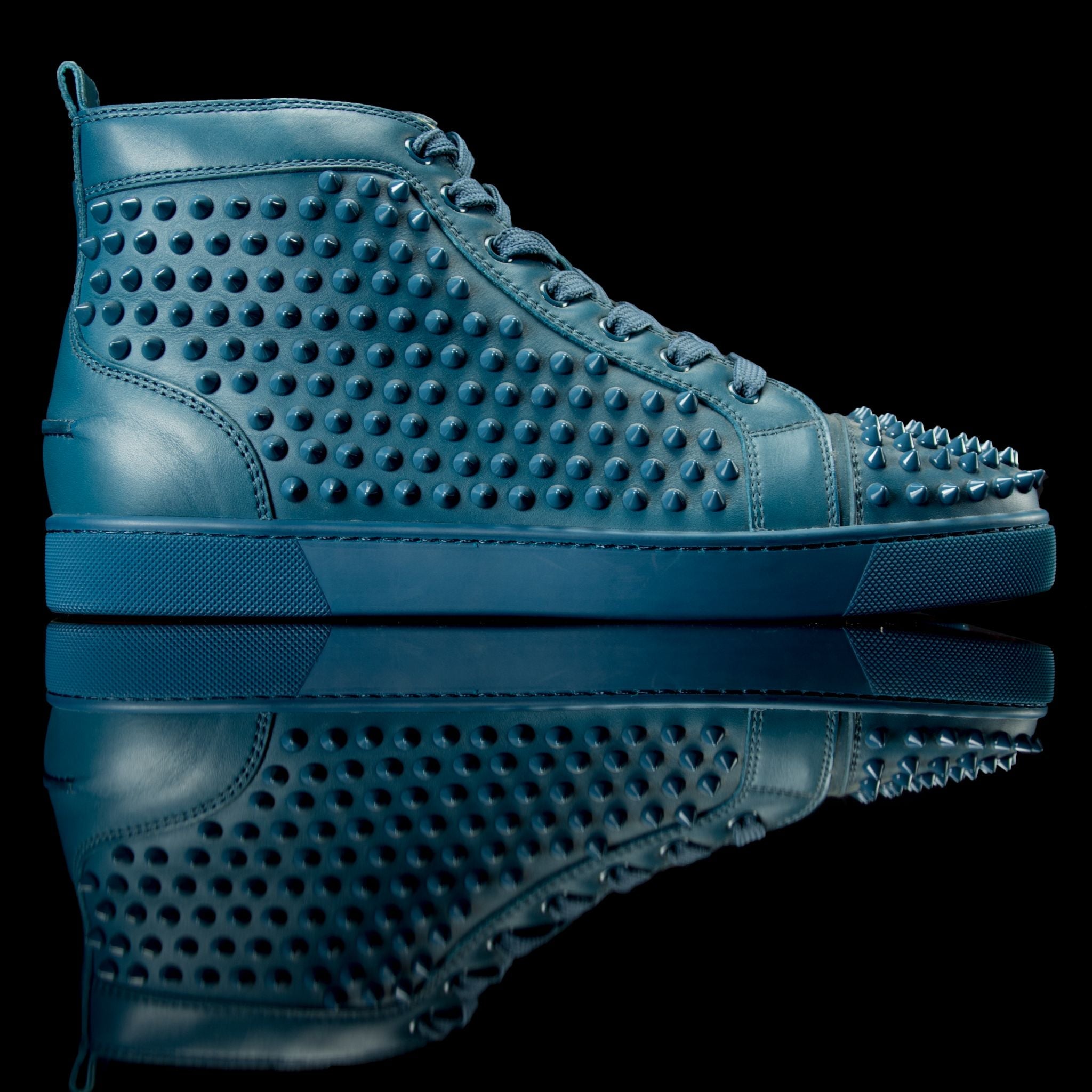 Christian Louboutin-Louis Flat-Product Code: 1101083 Colour: Turquin-Blue Discontinued Material: Leather-fabriqe.com