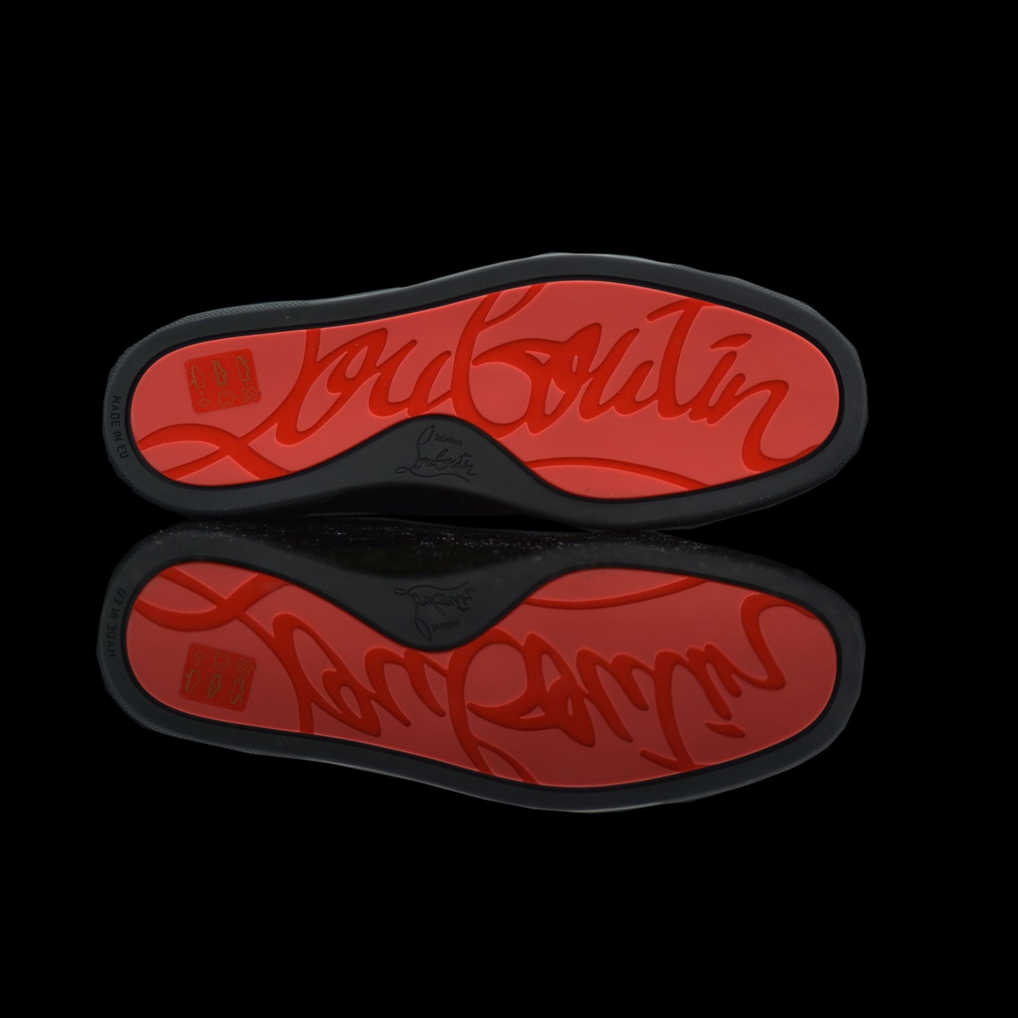 Christian Louboutin-Louis Junior Low Spikes-This Item is Pre-Order Only (3-5 Working Days) Product Code: 1130575 Colour: Black Black 2018 Release Limited Stock Material: Suede Velours, Metal Spikes-fabriqe.com