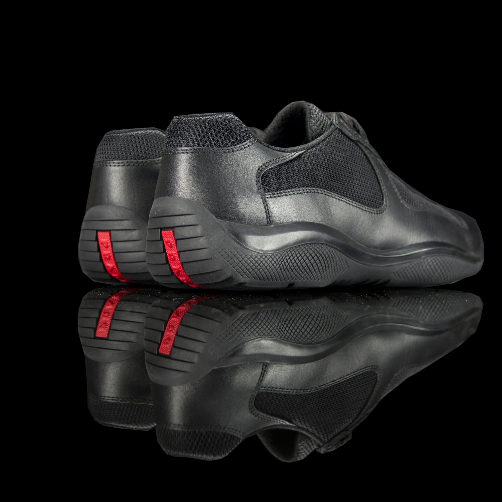 Prada-Americas World Cup-Product Code: PS0906 Colour: Nero-Black Classic Material: Leather, Mesh-fabriqe.com