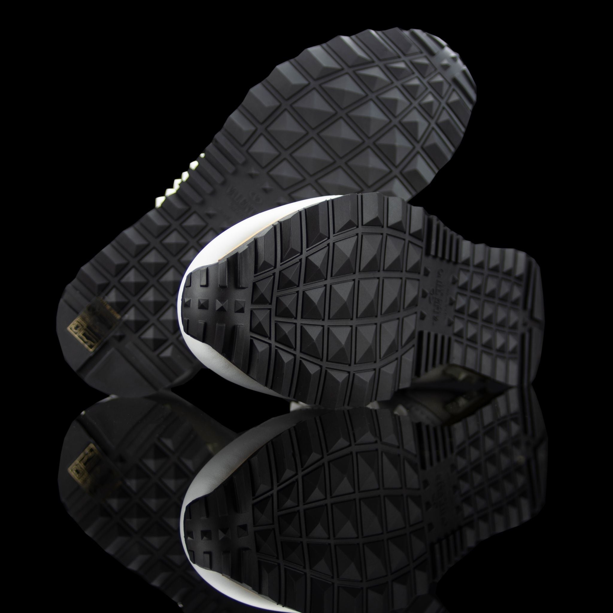 Valentino-Rockstud Sneakers-Product Code: PY2S0748 Colour: Cream/White Material: Leather, Suede, Rubber Sole Valentino Rockstud collection brings you studded sneakers in cream and white. Crafted in leather and suede fabric and based on rubber sole. In add