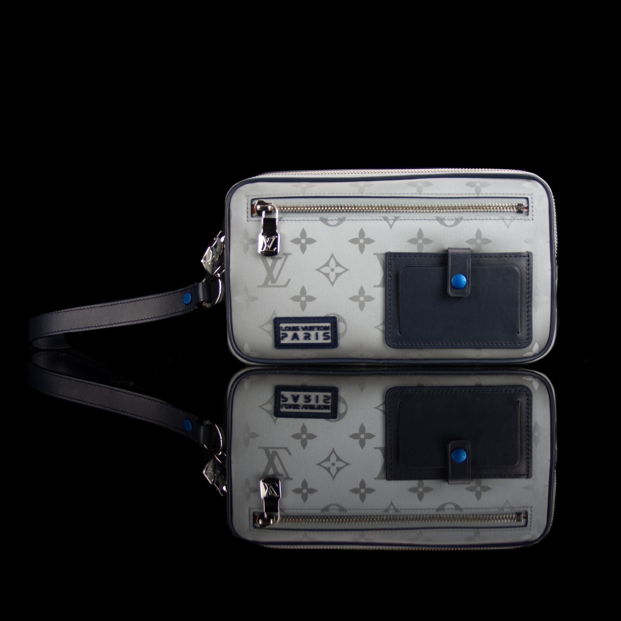 Louis Vuitton-Alpha Satellite Monogram Clutch-fabriqe.com