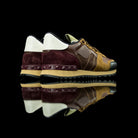 Valentino-Rockstud Sneakers-Product Code: MY2S0723 Colour: Brown Camo 2017 Release Material: Leather, Suede-fabriqe.com