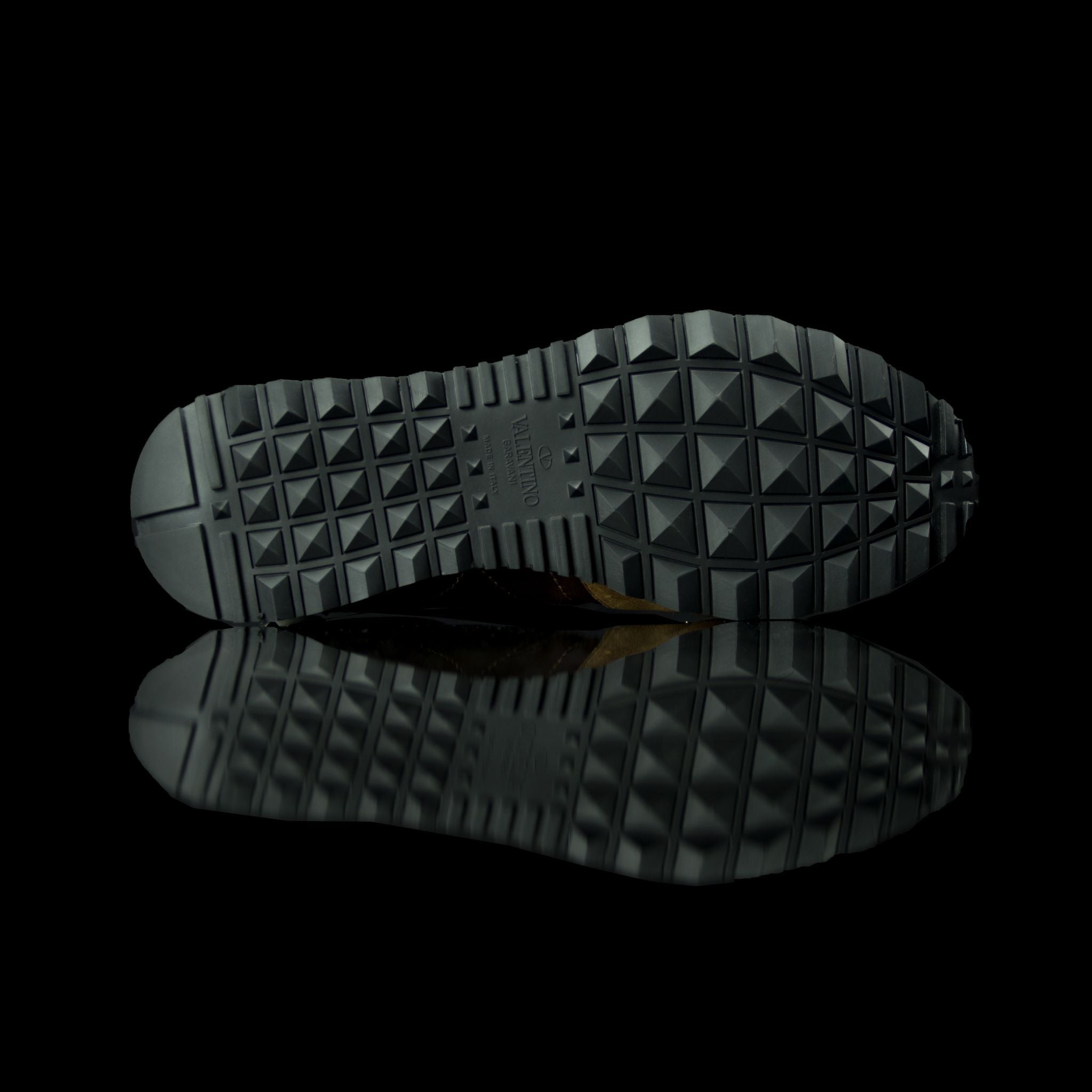 Valentino-Rockstud Sneakers-Product Code: MY2S0723 Colour: Brown Camo 2017 Release Material: Leather, Suede-fabriqe.com