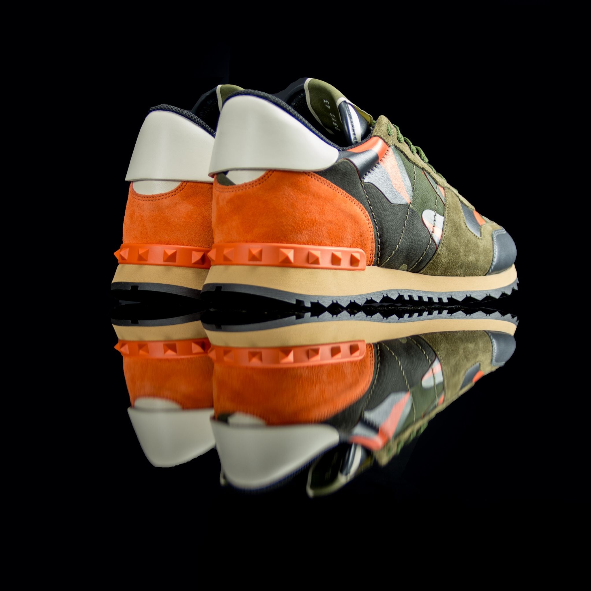 Valentino-Rockstud Sneakers-Product Code: NY2S0723 Colour: Multicolour Material: Leather, Suede-fabriqe.com