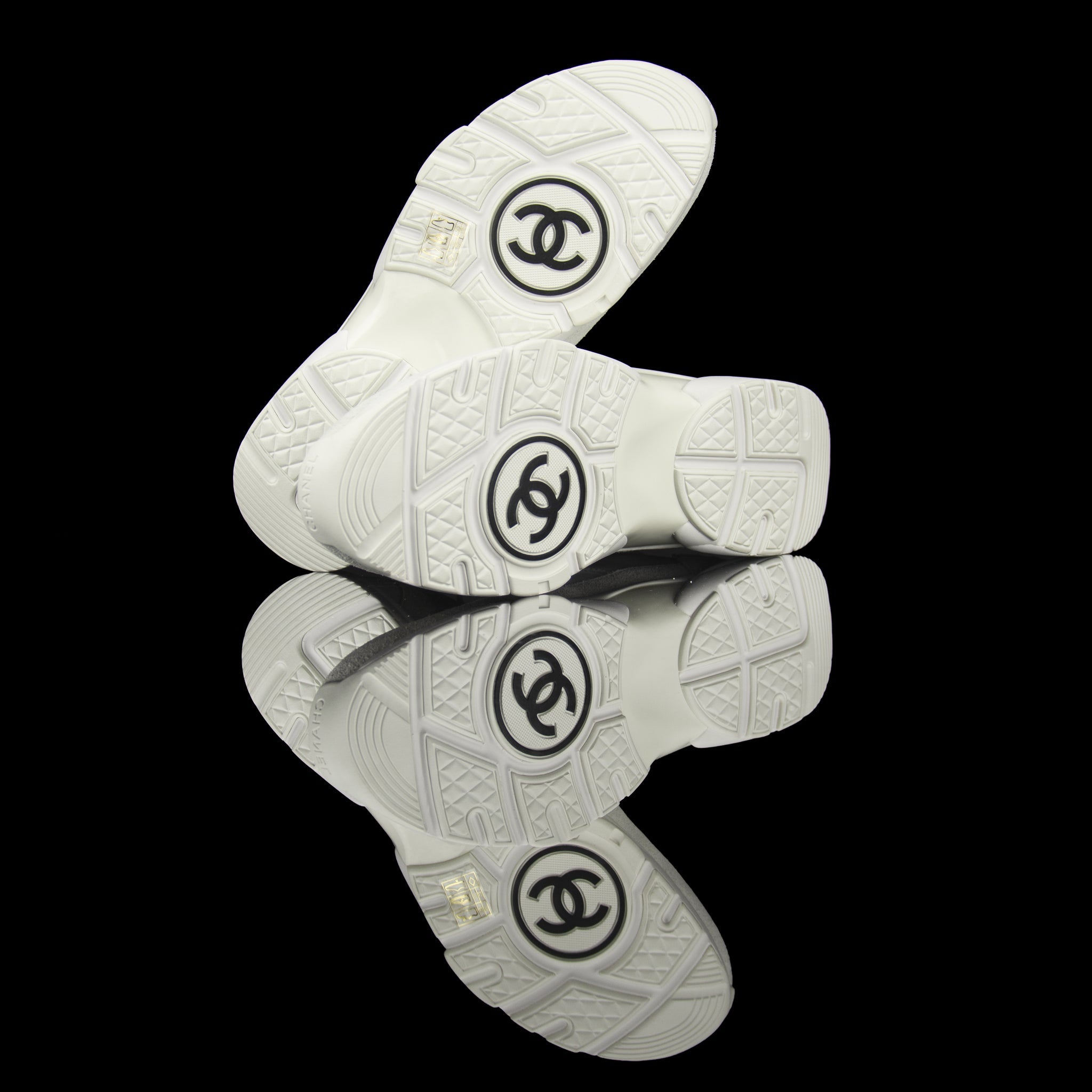 Chanel-CC Sneakers-Pre Order Duration (3-5 Working Days) CC Logo on side White Rubber Sole 2019 Release Limited Stock-fabriqe.com