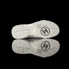 Chanel-CC Sneakers-Pre Order Duration (3-5 Working Days) CC Logo on side White Reflective 3m pipping and Back White Release: 2019 Limited Release Suede Nylon 3m-fabriqe.com