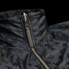 Louis Vuitton-Windbreaker-Pre Order Duration (3-5 Working Days) 2019 Release Colour: Black Navy Material: 100% Polymade LV monogram print Item rolls into a small bag-fabriqe.com