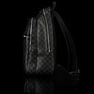 Louis Vuitton-GRAPHITE CANVAS-Colour: Graphite 17.72 x 6.69 inches ( height x width ) Cabin size Two zipped pockets on the exterior Foam padded computer pocket Mobile phone pocket Double zipper for security and convenience D-ring to clip keys-fabriqe.com