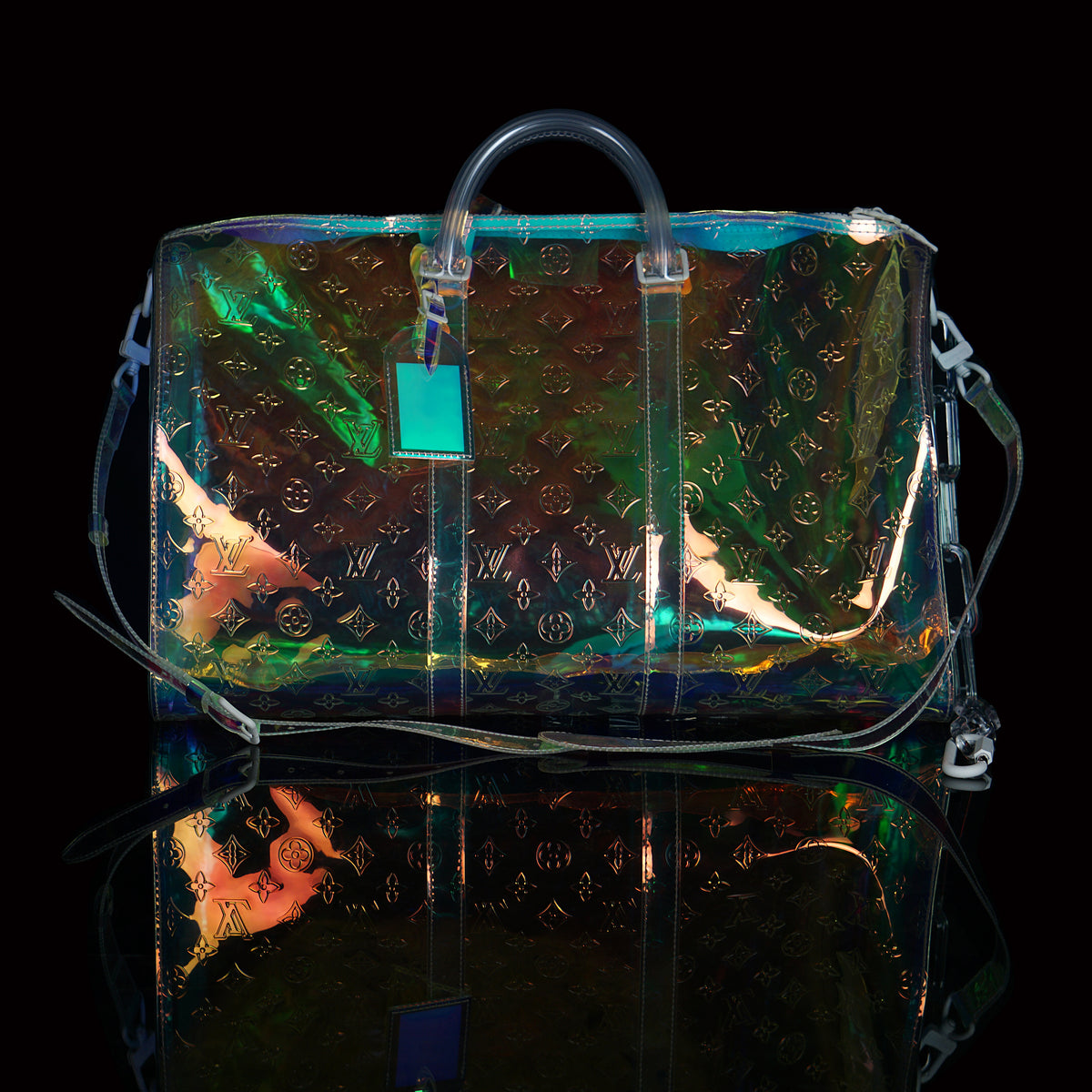Louis Vuitton x Virgil Abloh PVC Prism Keepall Bandoulière 50