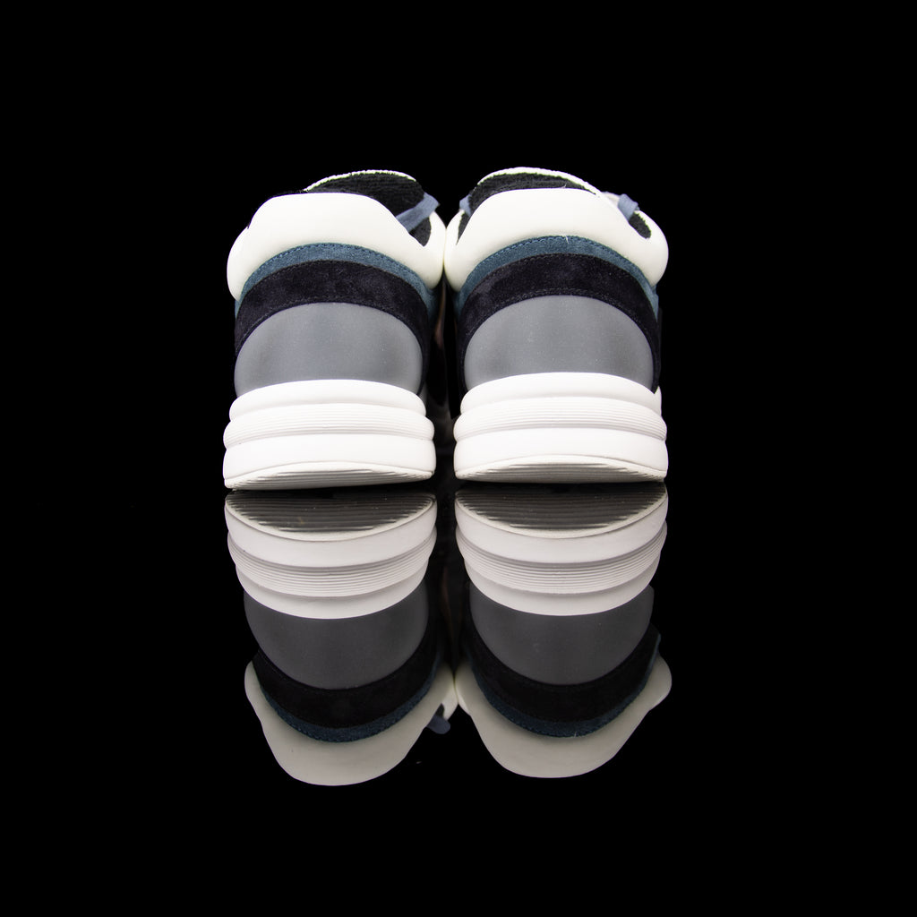 Chanel-CC Sneakers-Pre Order Duration (3-5 Working Days) CC Logo on side Silver Reflective 3m piping and back White Blue Orange Release: 2019 Limited Release Suede Nylon 3m-fabriqe.com