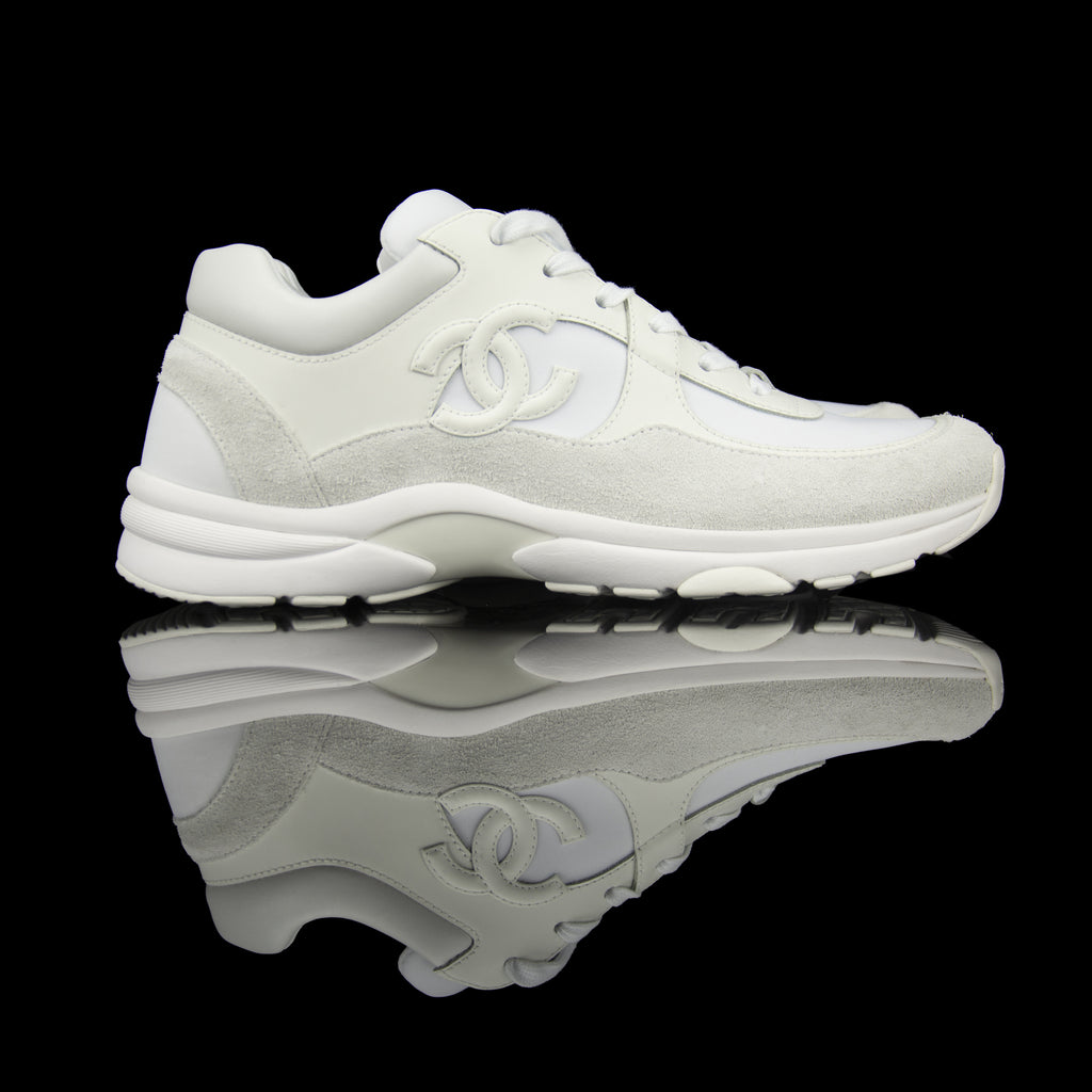 Chanel-CC Sneakers-Pre Order Duration (3-5 Working Days) CC Logo on side White Rubber Sole 2019 Release Limited Stock-fabriqe.com