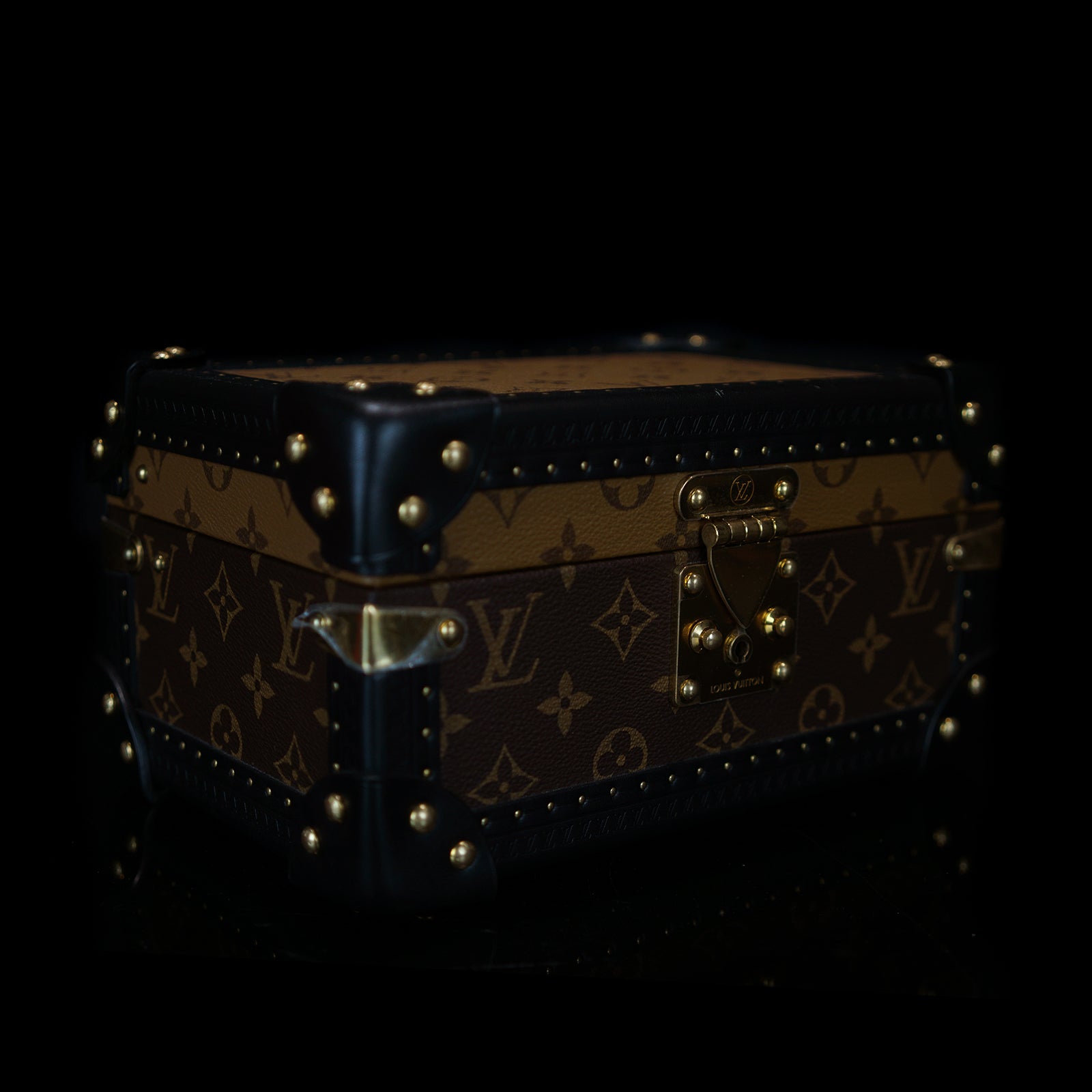 Louis Vuitton, Bags, Louis Vuitton Reverse Trunk Monogram Coffret Tresor  24 Handheld Lv Box Bag Case