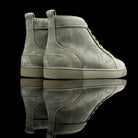 Christian Louboutin-Louis Flat high-Product Code: 3161213 Colour: Poivre Vert/Khaki Discontinued Material: Suede/Velour-fabriqe.com