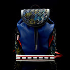 Christian Louboutin-Backpack-BL SPIKES-Leather Outer Metal Spikes Magnetic Closure Rubber Bottom-fabriqe.com