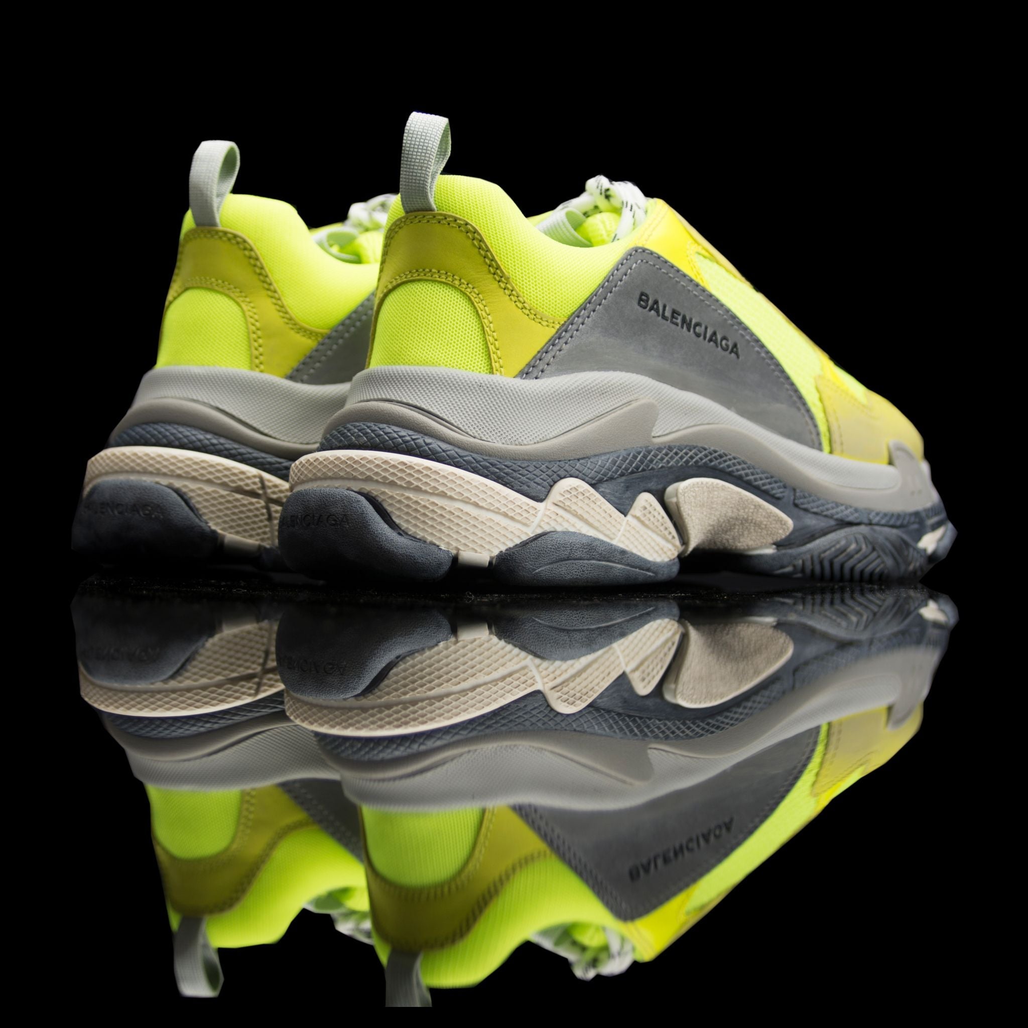 Balenciaga-Triple S-Product Code: 512176 W0901 1000 Colour: Yellow Limited Stock Material: Nubuck, Mesh, Rubber Sole-fabriqe.com