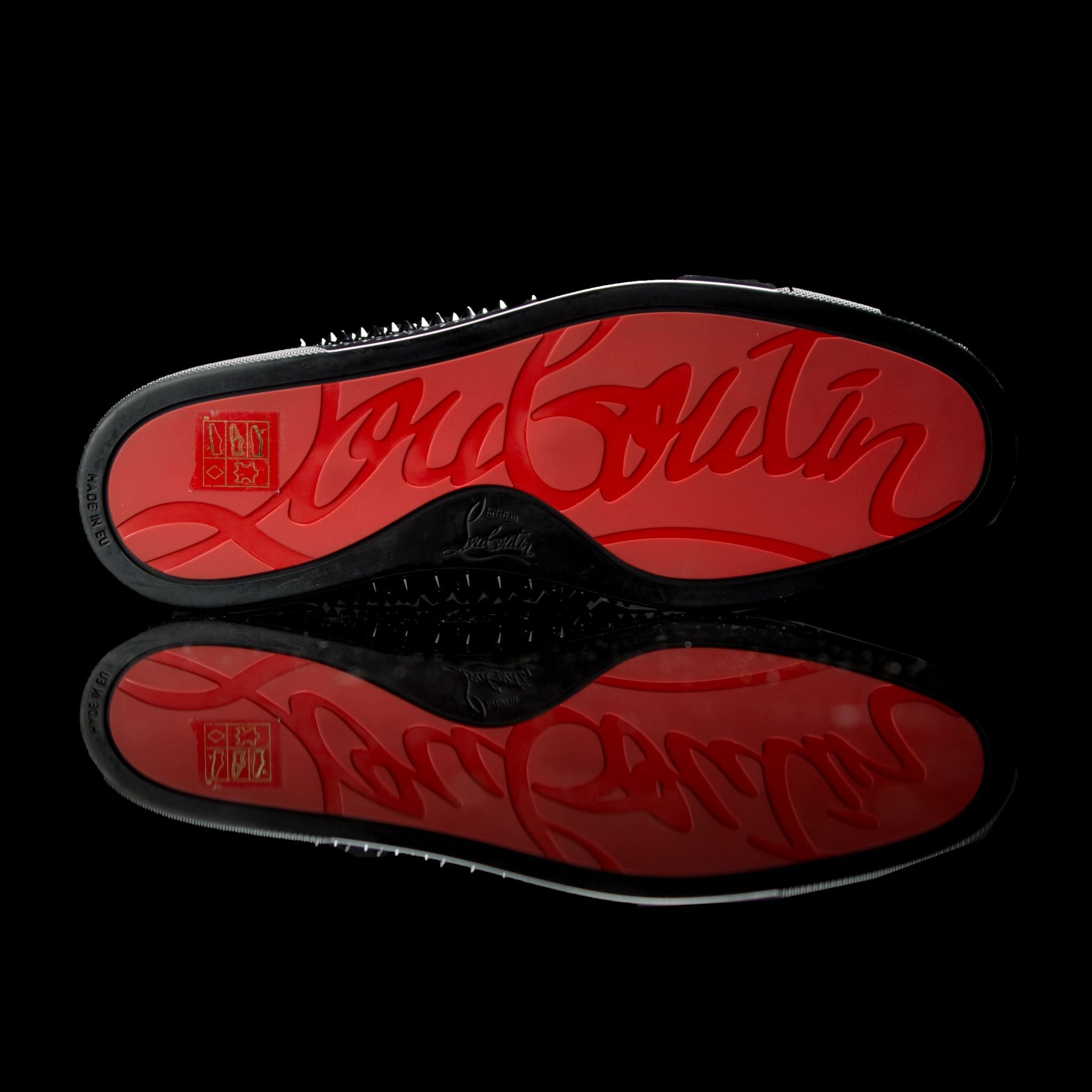 Christian Louboutin-Louis Flat-Colour: Black Patent 2014 Release, Discontinued Material: Leather Patent-fabriqe.com