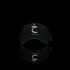 Sultan Est-Cap-"Kha" (Arabic) One Size Fits All Black White-fabriqe.com