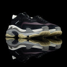 Balenciaga-Triple S-Pre Order Duration (3-5 Working Days) Black/Brown 2018 Release Material: Leather, Suede, Nylon Mens Balenciaga Triple S Panelled Sneakers Black and Brown is the new 2018 launch for the sneaker freaks. Crafted in leather, suede and nylo