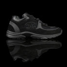 Chanel-CC Sneakers-Pre Order Duration (3-5 Working Days) CC Logo on side Black Mesh Toe Box, Mesh Sides, Reflective Panels Rubber Sole 2018 Release Limited Stock-fabriqe.com