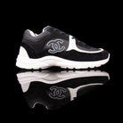 Chanel-CC Sneakers-Pre Order Duration (3-5 Working Days) CC Logo on side White Reflective 3m pipping and back Black, White 3m Release: 2019 Limited Release Suede Nylon 3m-fabriqe.com