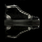 Christian Louboutin-Louis Flat High Spiked Toe-Product Code: 1150410 Colour: Black Black 2014 Release, Discontinued Material: Leather Suede Patent Crystal Spikes-fabriqe.com