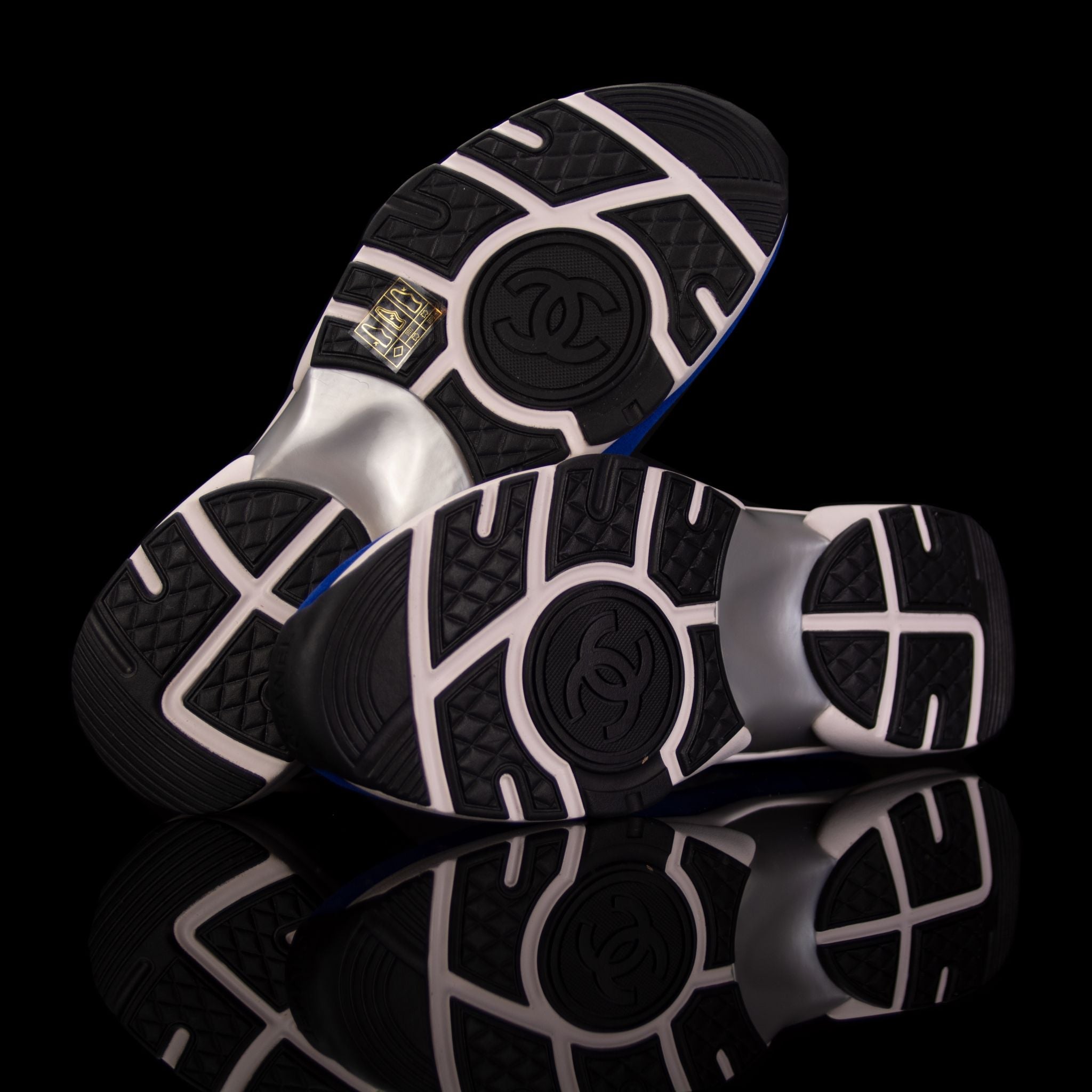 Chanel-CC Sneakers-Pre Order Duration (3-5 Working Days) This item is classed as Women’s CC Logo on side Blue, White, Yellow Release: 2019 Limited Release Lambskin Suede Chanel CC crafted in leather and suede fabric sports CC branding on the side. Yellow 