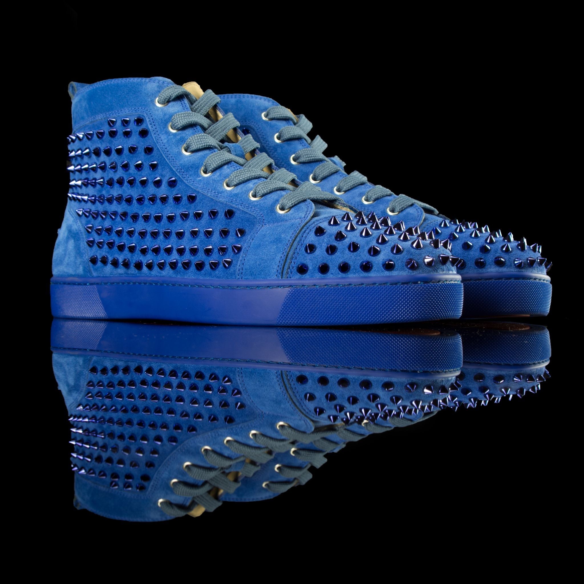 Christian Louboutin-Louis Flat-Product Code: Colour: Blue Azzuro Discontinued Material: Suede-fabriqe.com