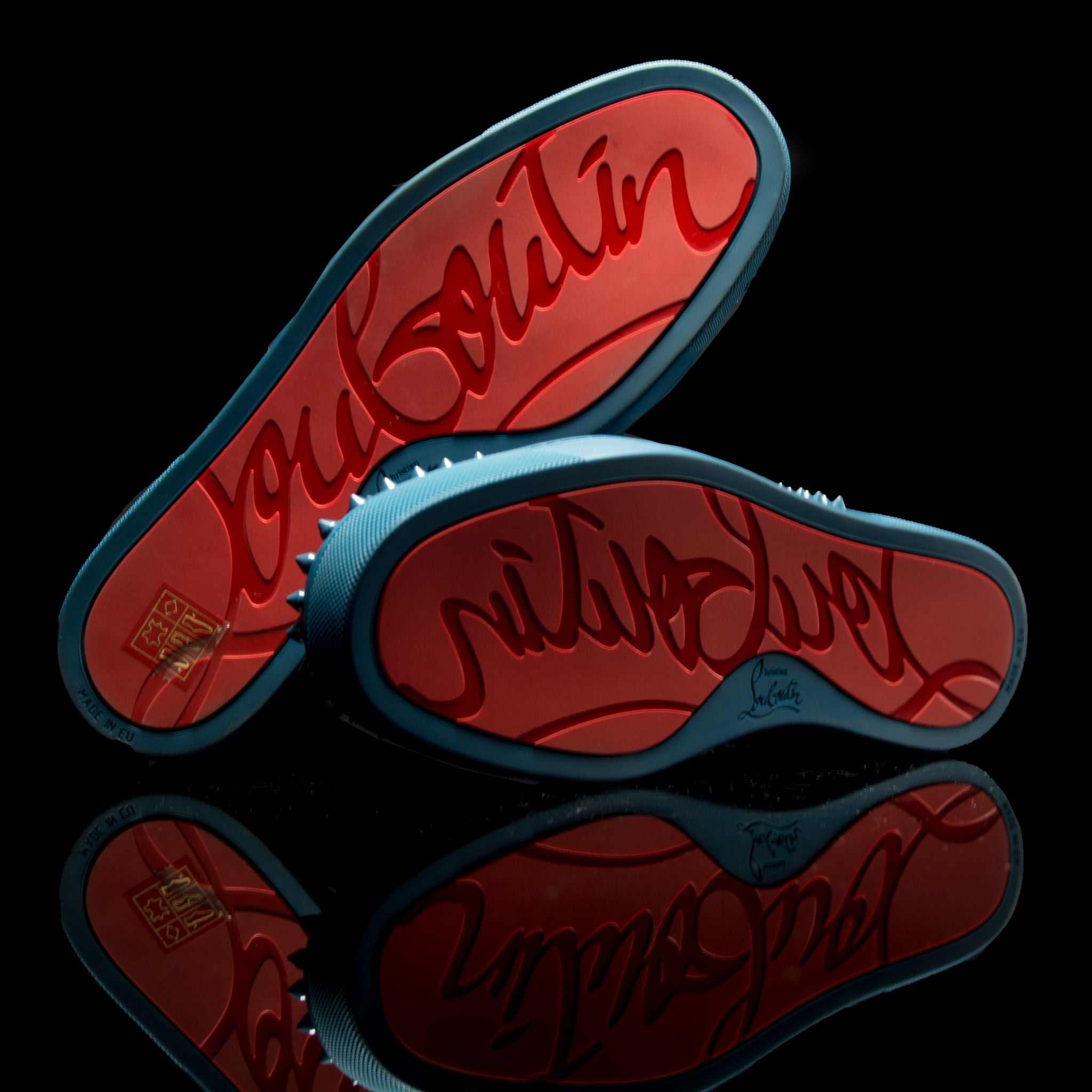Christian Louboutin-Louis Flat-Product Code: 1101083 Colour: Turquin-Blue Discontinued Material: Leather-fabriqe.com