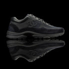 Chanel-CC Sneakers-Pre Order Duration (3-5 Working Days) CC Logo on side Black Rubber Sole 2018 Release Limited Stock Chanel CCs crafted in mixed fabric sports CC branding on the side. Nylon at vamp, leather touch at back and suede line finish grabs the s