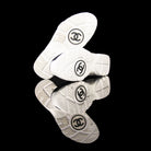 Chanel-CC Sneakers-Pre Order Duration (3-5 Working Days) CC Logo on side Silver Reflective 3m piping and back White Blue Orange Release: 2019 Limited Release Suede Nylon 3m-fabriqe.com